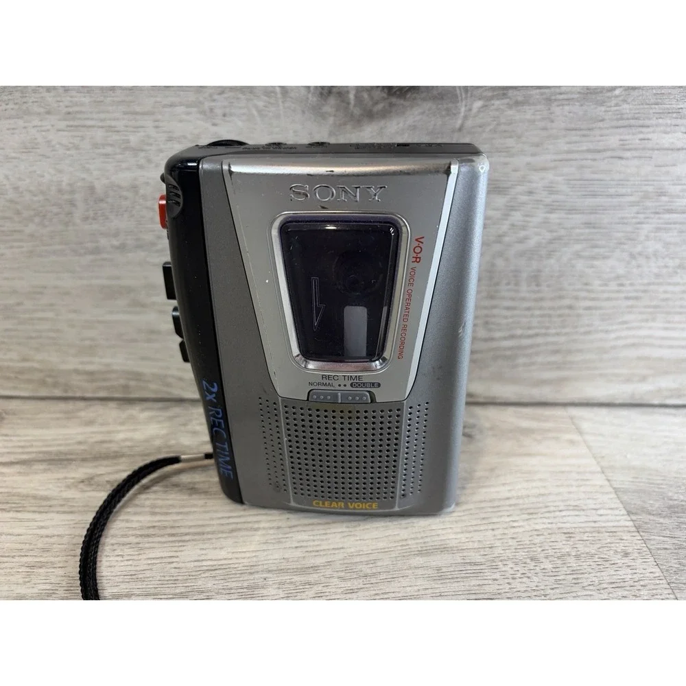 Sony TCM-20DV Voice Recorder Cassette-Corder 2x REC TIME VOR Clear Voice WORKS